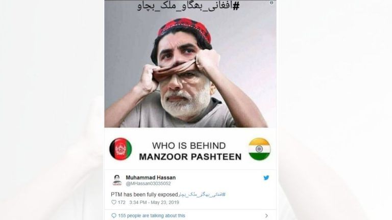 As Modi wins, Pakistan Twitter trends PM’s hand in spurring Pashtun ‘rebellion’