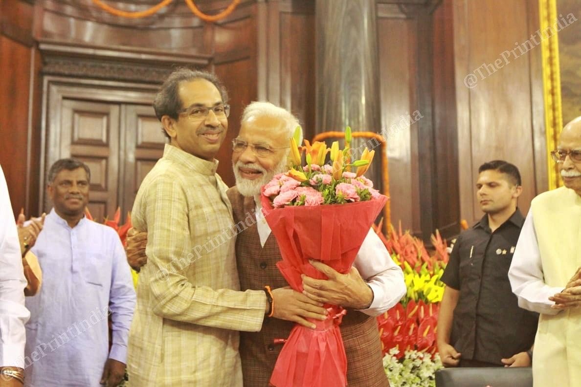 PM Modi hugs Shiv Sena chief Uddhav Thackeray