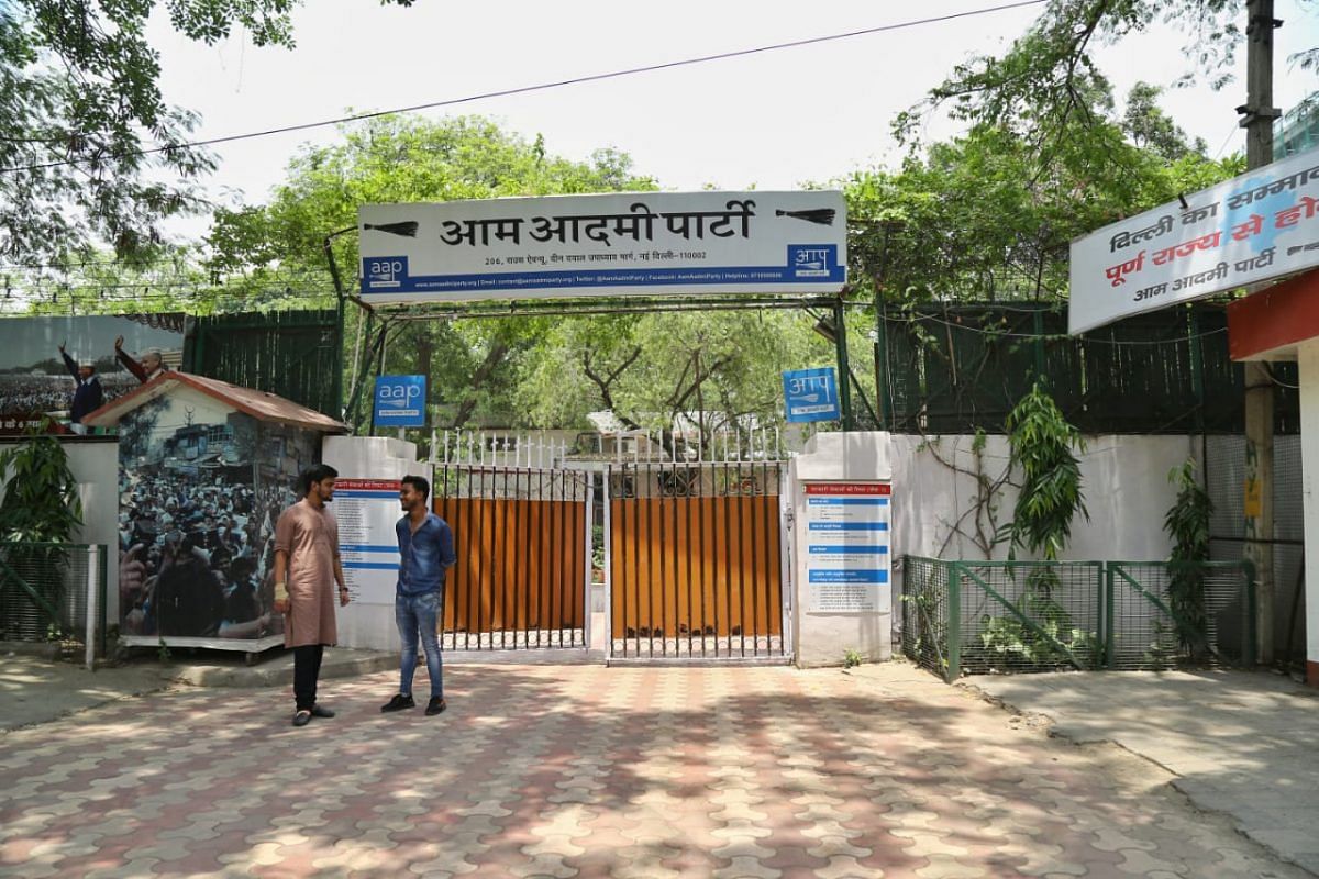 A desolate and empty AAP office in Delhi | ThePrint photo by Suraj Singh Bisht