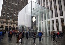 An Apple store on Fifth Avenue in New York