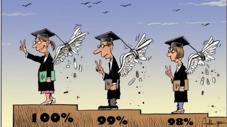 A perfect ‘100’ in Board exams and Modi as ‘King Chowkidar’