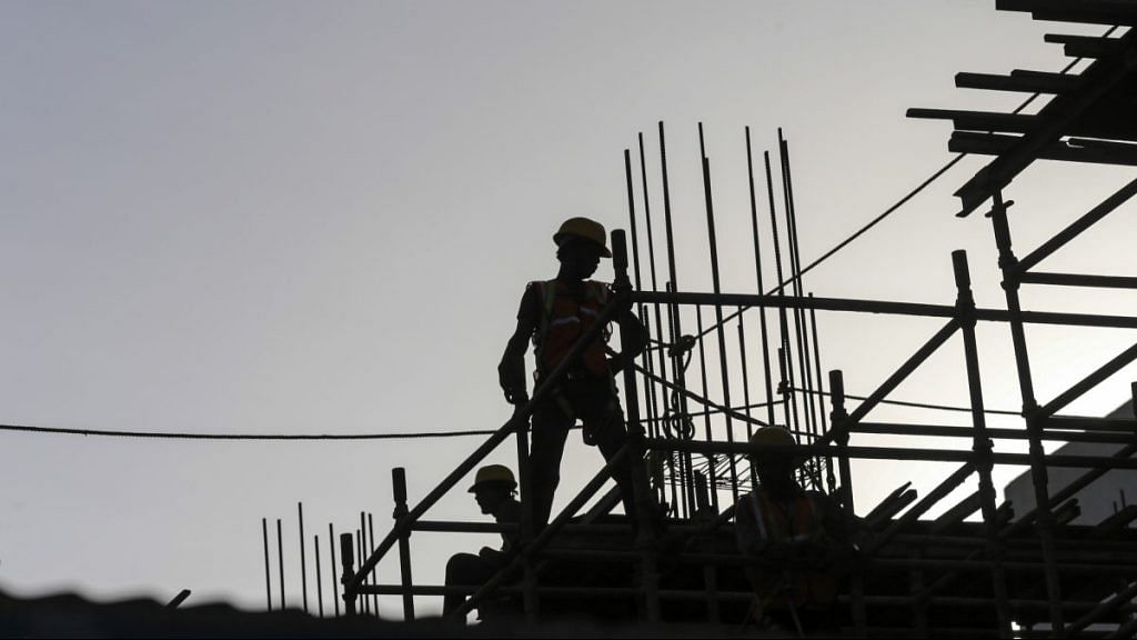 Representational image of construction work | Photo: Dhiraj Singh | Bloomberg