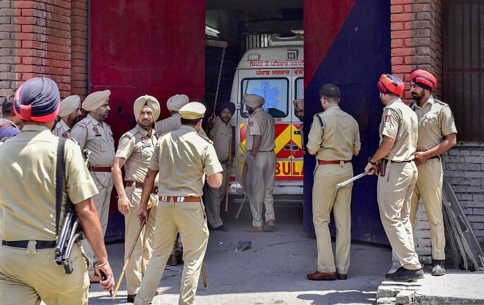 Heavy police force deployed at Ludhiana Central Jail, where clashes broke out between prisoners and police