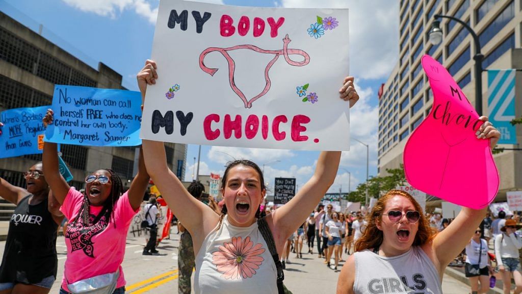 A protest against Georgia's "heartbeat" abortion bill in Atlanta, Georgia, US| File photo: Elijah Nouvelage/Bloomberg