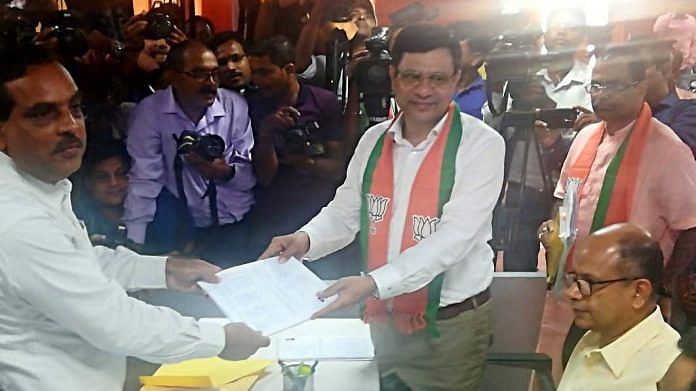 Ashwini Vaishnaw files nomination papers for bypolls to three Rajya Sabha seats of Odisha at the state assembly in Bhubaneswar. | ANI Photos