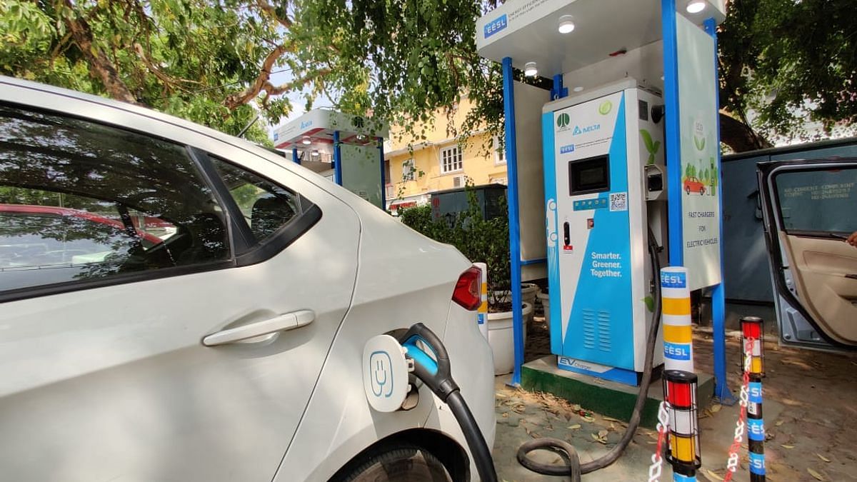 Delhi power firm opens 'first' e-vehicle charging station. But