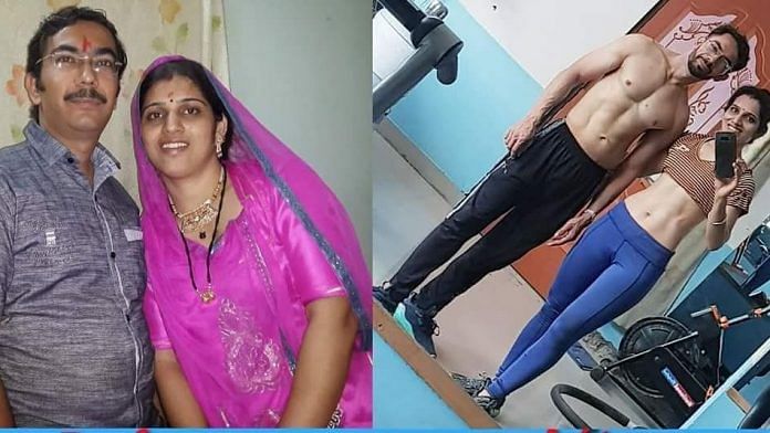 Rajasthan couple Aditya and Gayathri Sharma started their weightloss program in 2015.