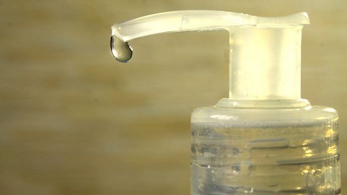 Representational image of a hand sanitiser