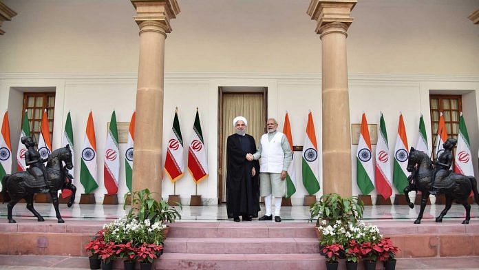 PM Narendra Modi with Iran President Hassan Rouhani, in New Delhi, 2018 | File photo: PIB