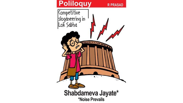 ‘Noise prevails’ in Lok Sabha, and Amit Shah finds his ‘right-hand man’