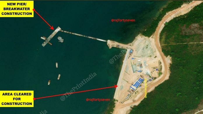 Possible Chinese port construction at Dara Sakor. | Source: Col. Vinayak Bhat (retd.)