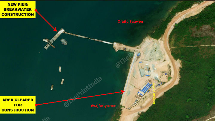Possible Chinese port construction at Dara Sakor. | Source: Col. Vinayak Bhat (retd.)