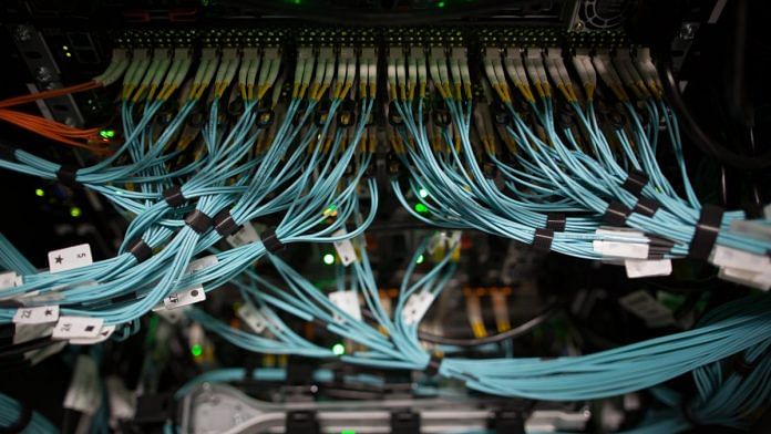 Fibre optic cables connect data servers | Representational image | Andrey Rudakov/Bloomberg