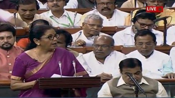 Finance Minister Nirmala Sitharaman presenting Budget'19 | Lok Sabha TV