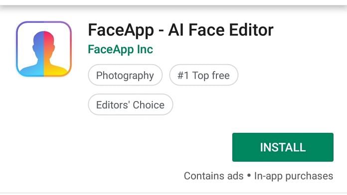 FaceApp on Google Play Store