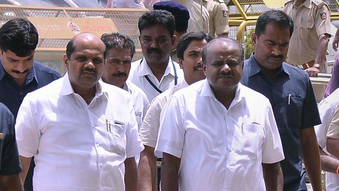 Karnataka CM at Vidhana Soudha