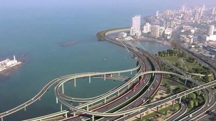 A model of the proposed Mumbai coastal road project | YouTube