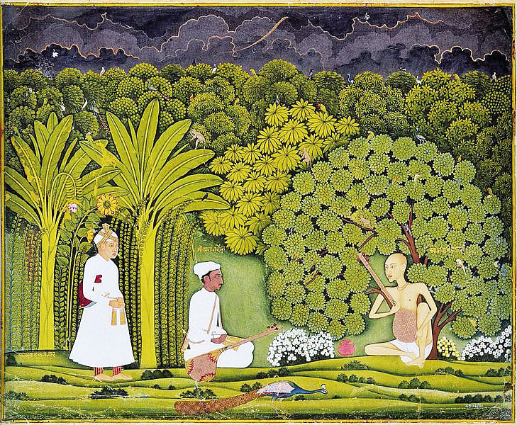 Akbar and Tansen visit Haridas | Source: Niyogi Books
