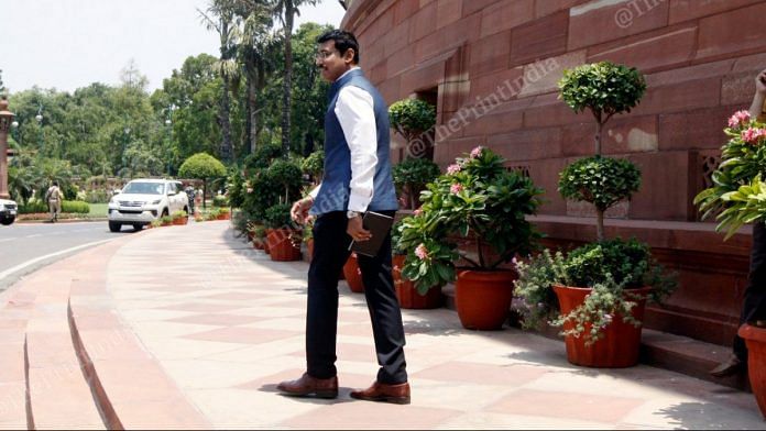 Rajyavardhan Singh Rathore at Parliament