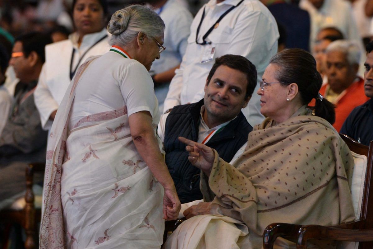 Rahul Gandhi said that Sheila Dikshit was a beloved daughter of Congress party | Photo: ThePrint
