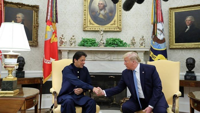 Pakistan Prime Minister Imran Khan and US President Donald Trump in the White House | ANI