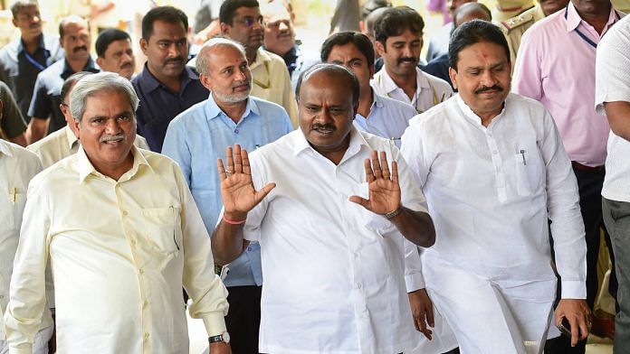 File photo of former Karnataka CM and JD(S) leader H.D. Kumaraswamy