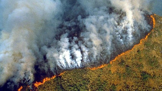 Amazon rainforest fire