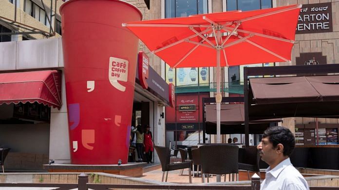 A view of Cafe Coffee Day on MG Road in Bengaluru | Karen Dias | Bloomberg