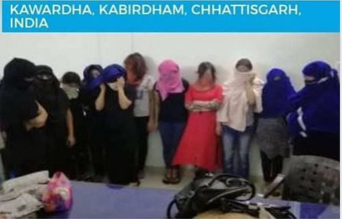 The picture is connected to a prostitution racket busted by the Raipur police