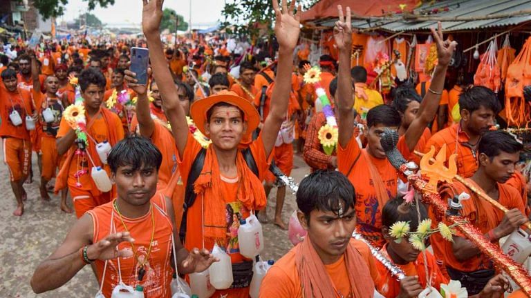 For kanwariyas, this is a time for free train rides — the ‘ticket’ is their saffron clothes