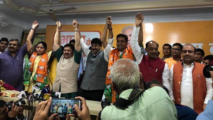 Kapil Mishra and Richa Pandey joined the BJP at an event in New Delhi