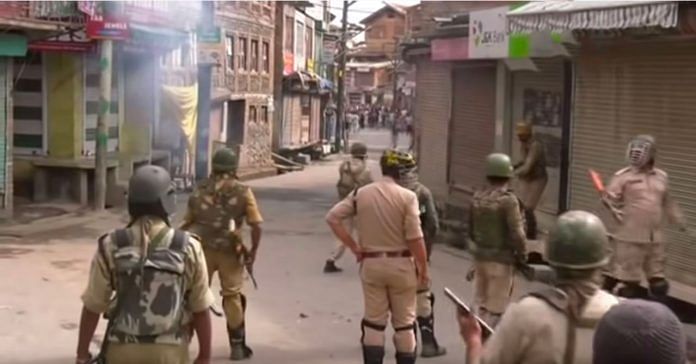 Clashes in Kashmir, shown in an old video, which is being shared as news. | YouTube