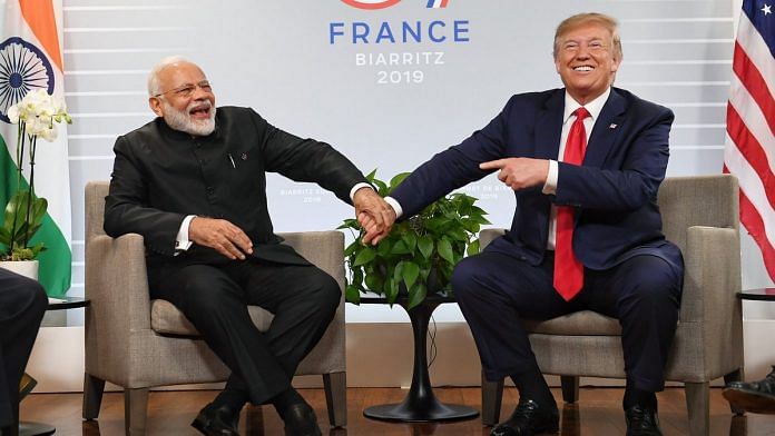 PM Modi and Donald Trump at the G7 summit | @narendramodi | Twitter