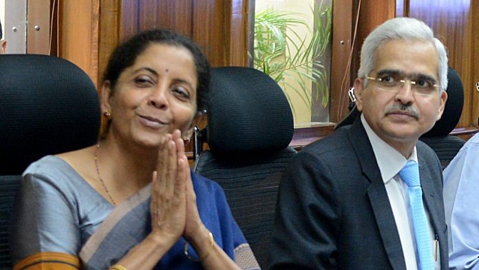 Finance Minister Nirmala Sitharaman with RBI Governor Shaktikanta Das | ANI