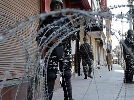 Security forces in Kashmir