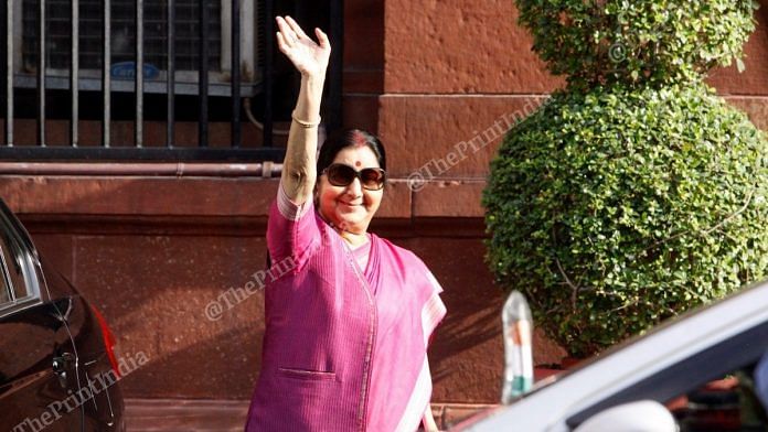 Sushma Swaraj | File photo: Praveen Jain | ThePrint