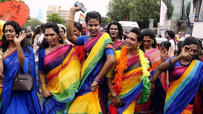 Participants take part in a Rainbow Pride Parade to promote LGBTQ rights in Chennai.