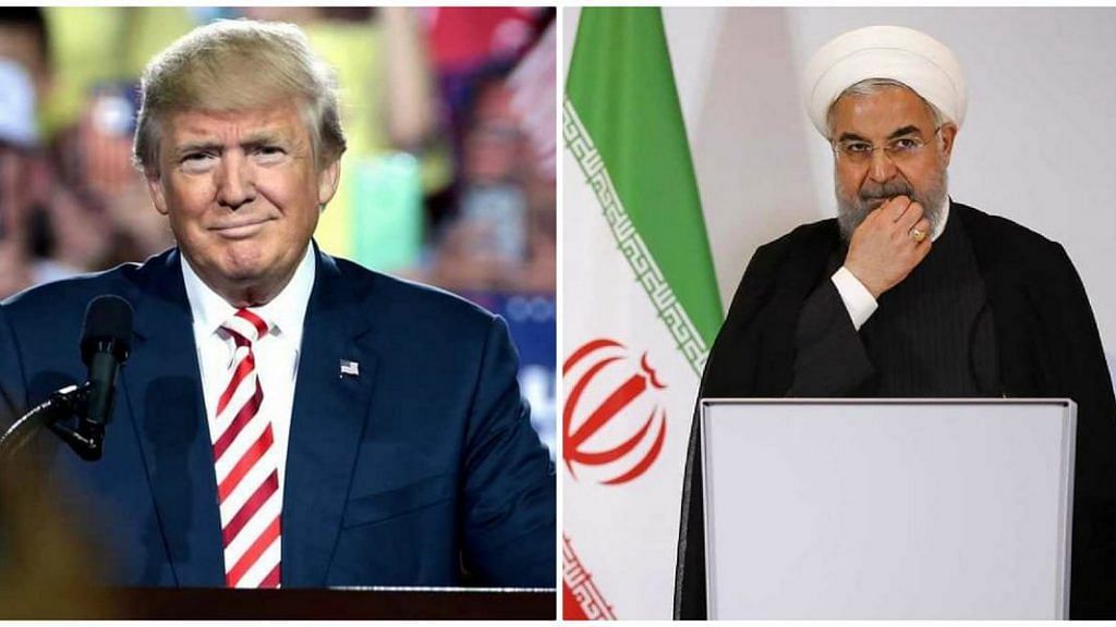 US President Donald Trump and Iran's President Hasaan Rouhani