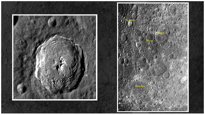 Chandrayaan-2 captures images of the lunar surface with it Terrain Mapping Camera-2 (TMC-2) on 23 August at an altitude of about 4,375 km. The photo shows craters including Jackson, Mach, Korolev and Mitra | ISRO