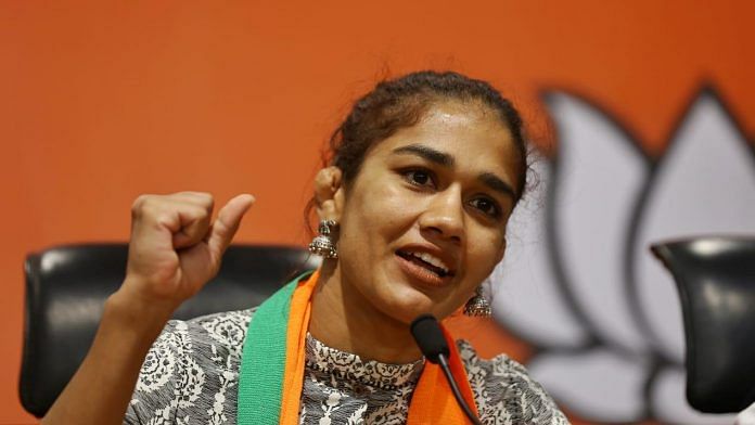 Wrestler Babita Phogat joined BJP in August | Photo: Suraj Singh Bisht | ThePrint.in