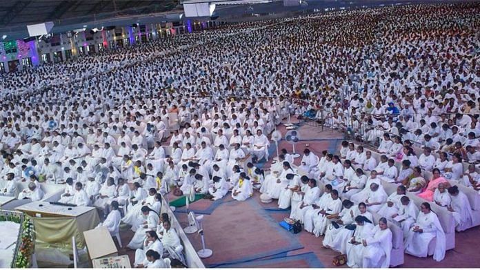 A gathering of Brahma Kumarisin Mount Abu last year