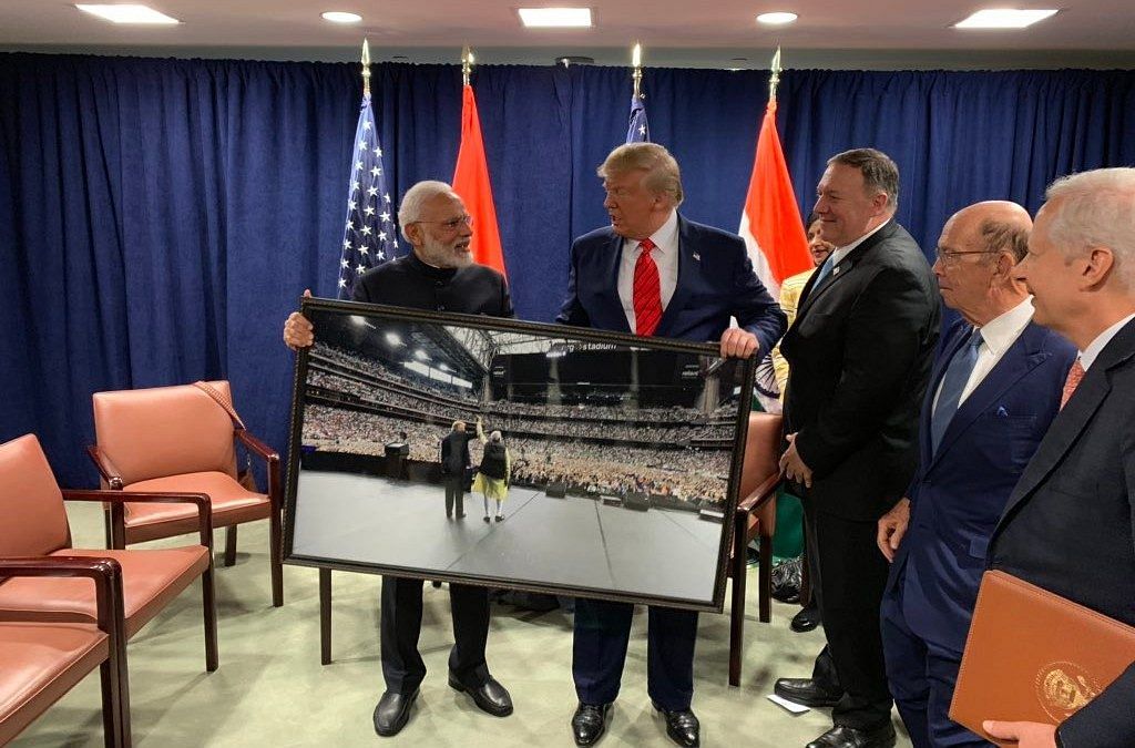 Prime Minister Narendra Modi and US President Donald Trump meet on the margins of the UNGA in New York on 24 September, 2019 | PMO India | Twitter