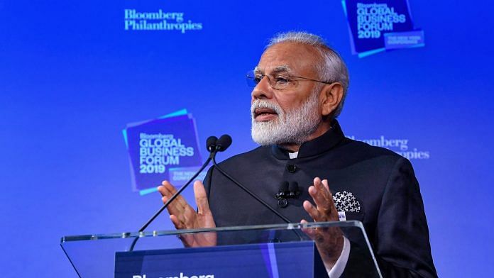 PM Narendra Modi speaks at Bloomberg Global Business Forum in New York | PTI Photo