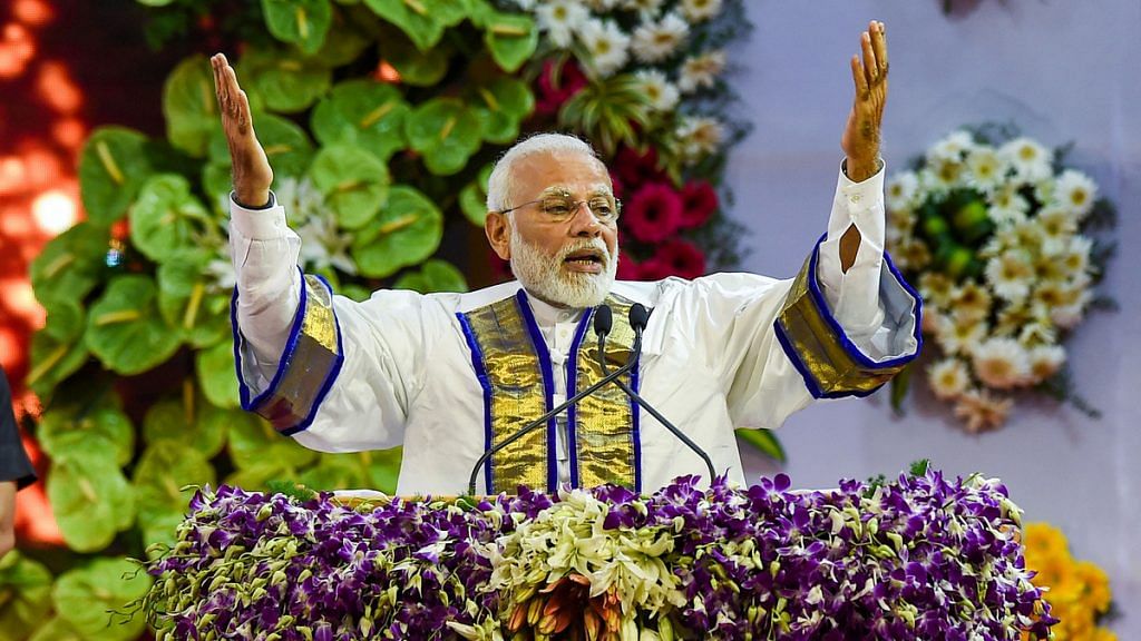 Prime Minister Narendra Modi addresses the 56th annual convocation of the Indian Institute of Technology (IIT) Madras in Chennai on 30 September | PTI