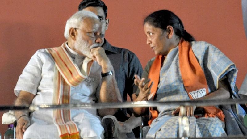 PM Narendra Modi with Finance Minister Nirmala Sitharaman | File photo: ANI