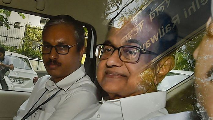 P Chidambaram arrives to be produced before a Delhi court