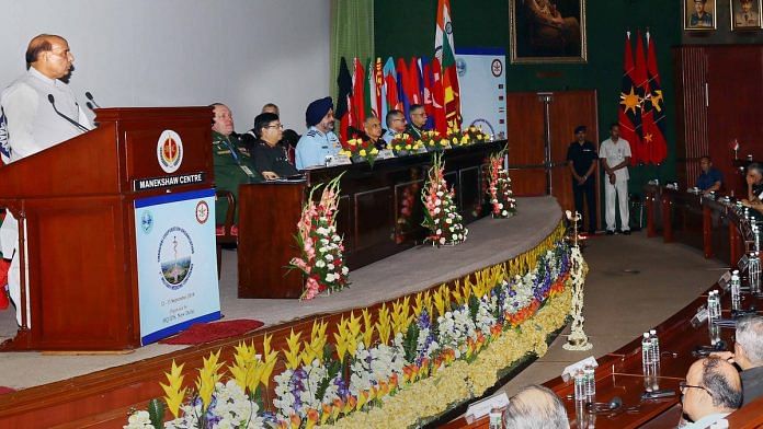 Rajnath Singh at the inaugural function of 1st Military Medicine Conference of Shanghai Co-operation Organisation (SCO) countries in New Delhi