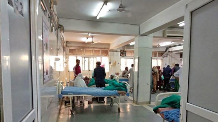 Patients at SKIMS in Kashmir