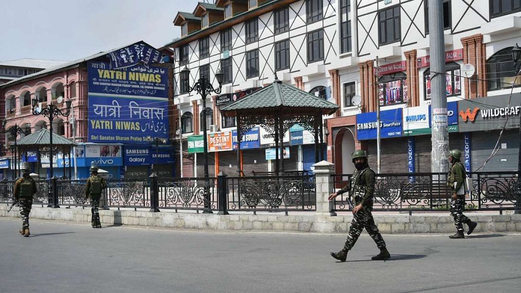 Restrictions and shutdown in Srinagar