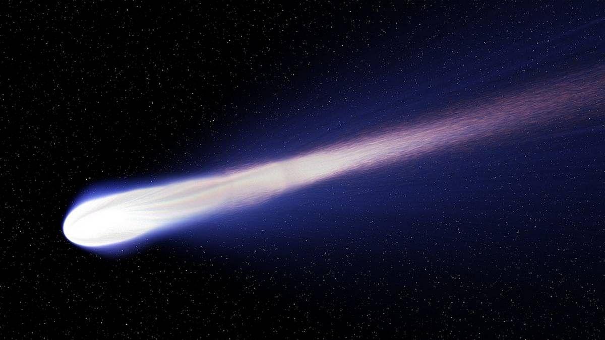 comet in space